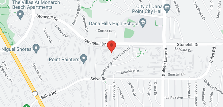 map of 24401 Lantern Hill Dana Point, CA 92629